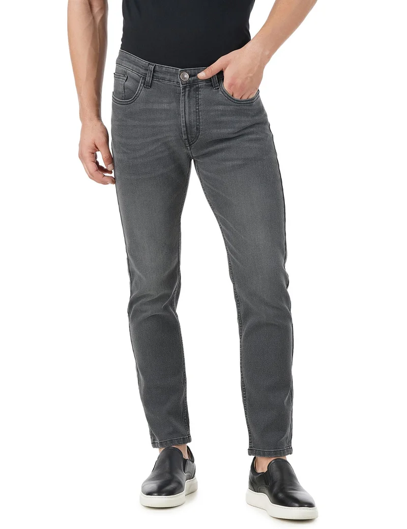 inkd Men's Regular Fit Jeans - Mid-Rise | Cotton Blend | Classic Styling | Stretchable Fabric | Classic 5 Pocket Styling